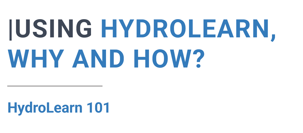 Complete HydroLearn 101